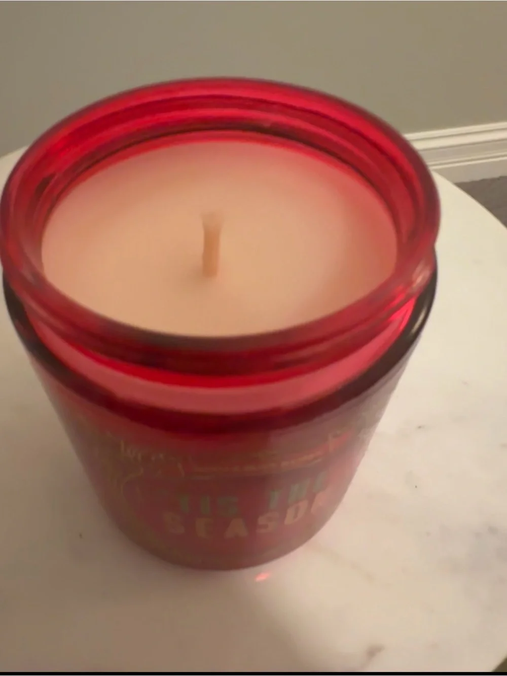 Bath & Body Works ’Tis the Season Single Wick Candle 7 oz Unburned LE Packaging